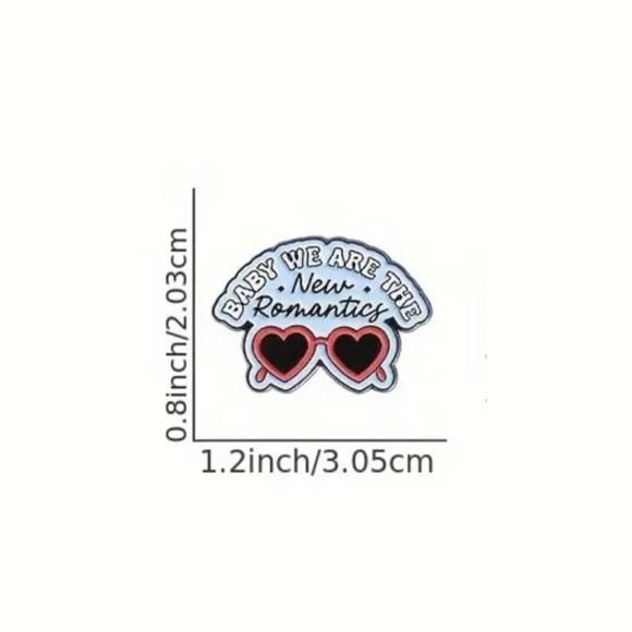 Taylor Swift Themed Enamel Pin 1989 New Romantics Song Lyrics NEW - Picture 4 of 4
